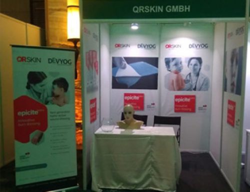 QRSKIN GmbH and DEVYOG partner at the  International Society for Burn Injuries 2018, at  New Delhi, India. (Dec 2018)